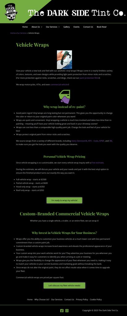 DST Vehicle Wraps Page