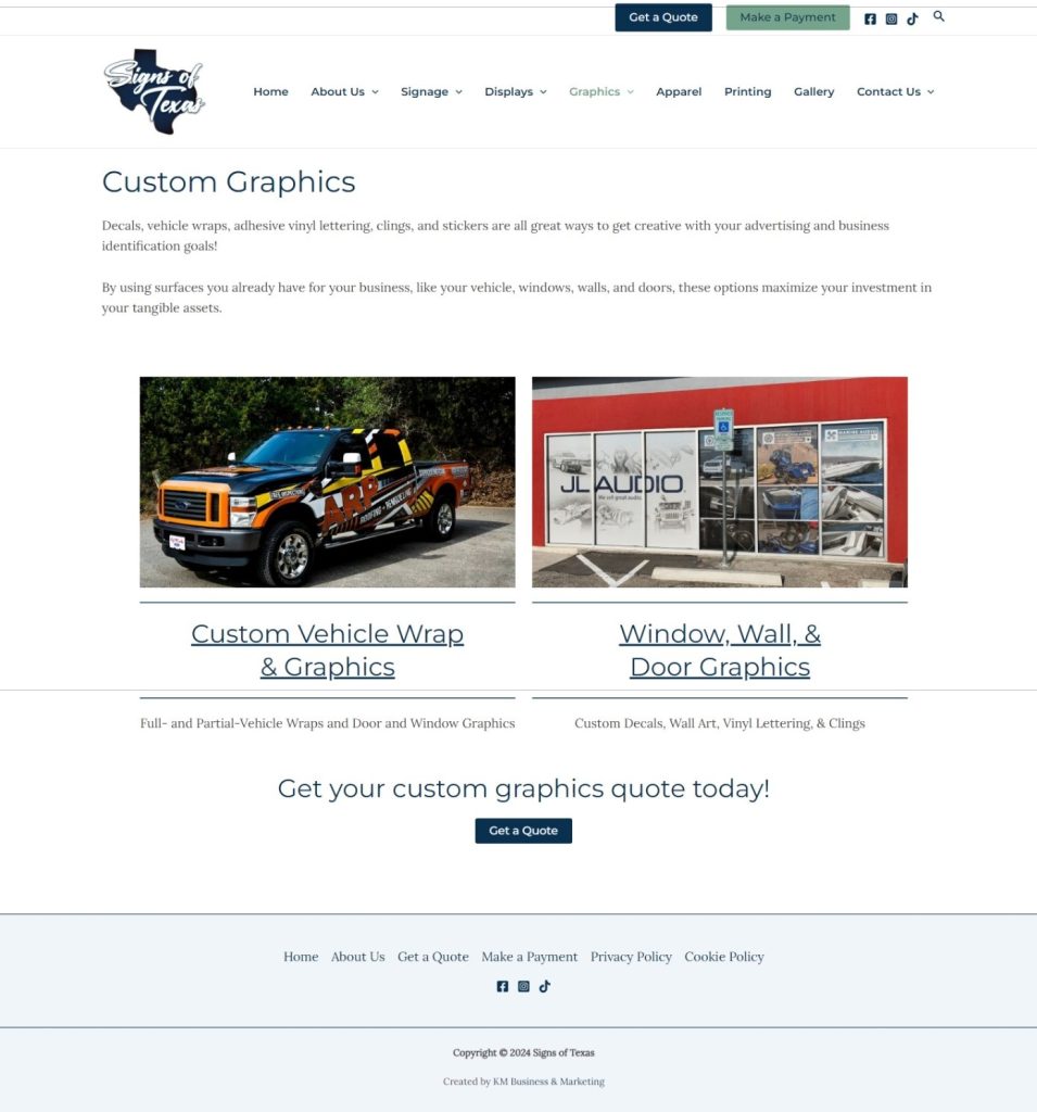 Signs of Texas Graphics Page